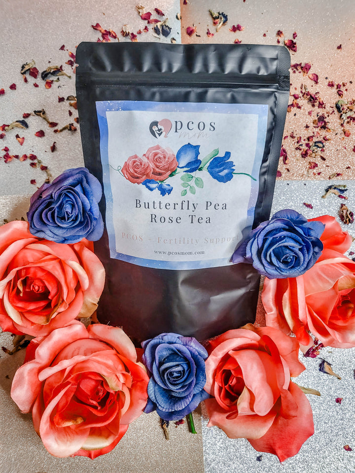 Butterfly Pea Rose Tea | PCOS Mom