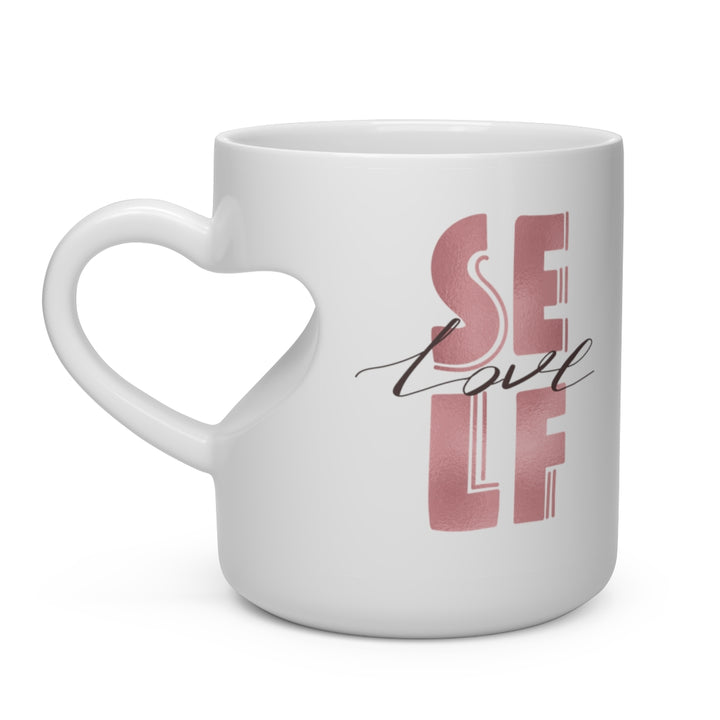 Self Love Heart Shape Mug | PCOS Mom