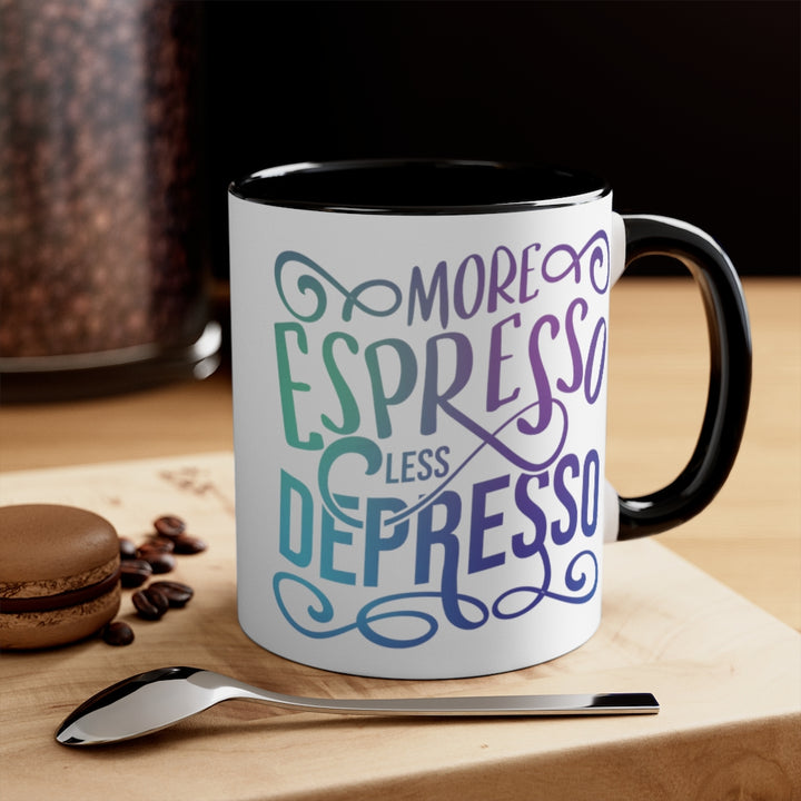 More Espresso Less Depresso Coffee Mug (11oz) | PCOS Mom