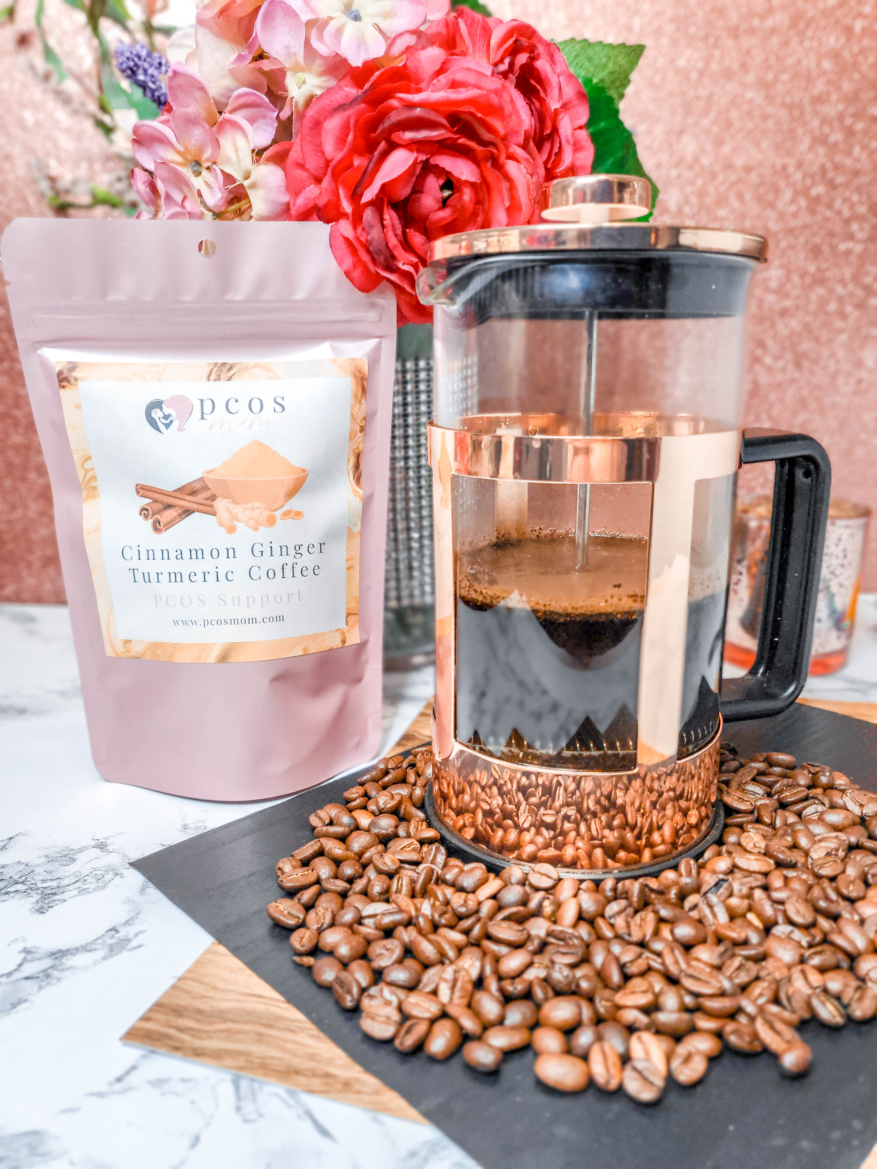 The Perfect Cup for Women with PCOS Cinnamon Ginger Turmeric Coffee