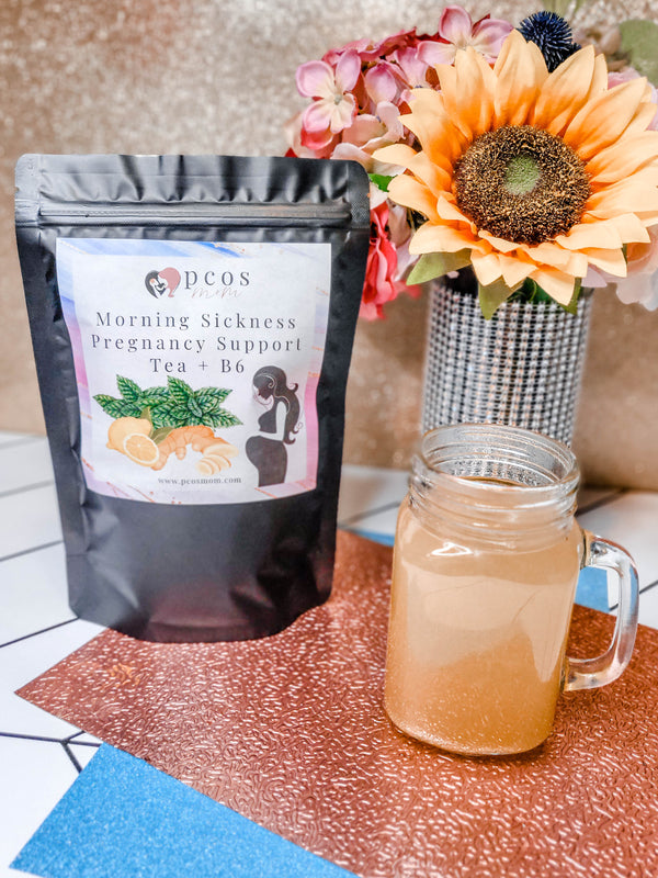 Morning Sickness Pregnancy Support Tea + B6 | PCOS Mom