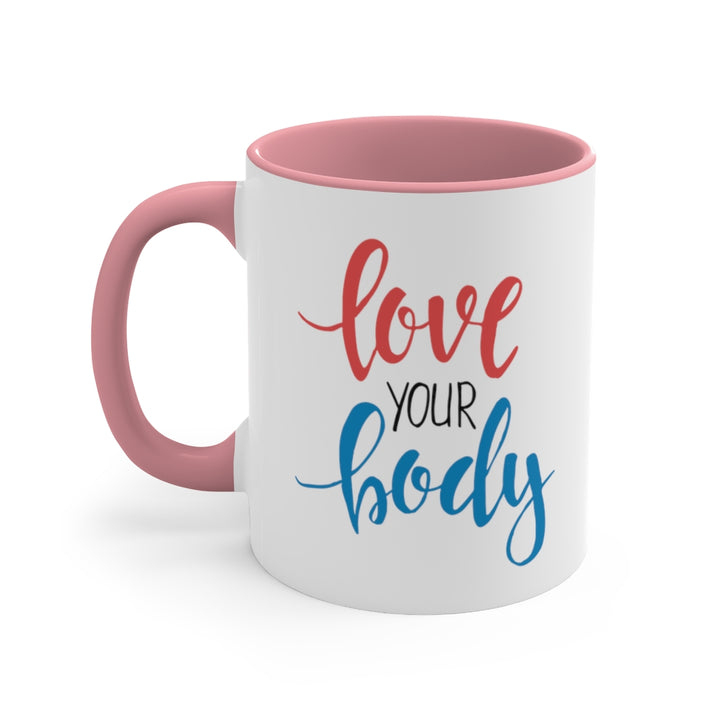 Love Your Body Ceramic Mug (15 oz) | PCOS Mom