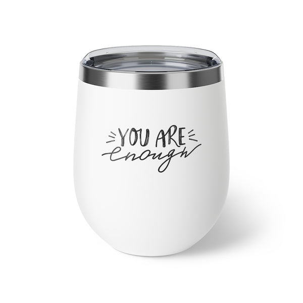 You Are Enough Copper Vacuum Insulated Cup (12 oz) | PCOS Mom